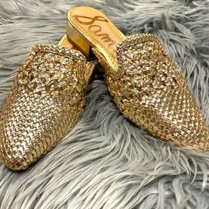 Sam Eldeman Gold Mules